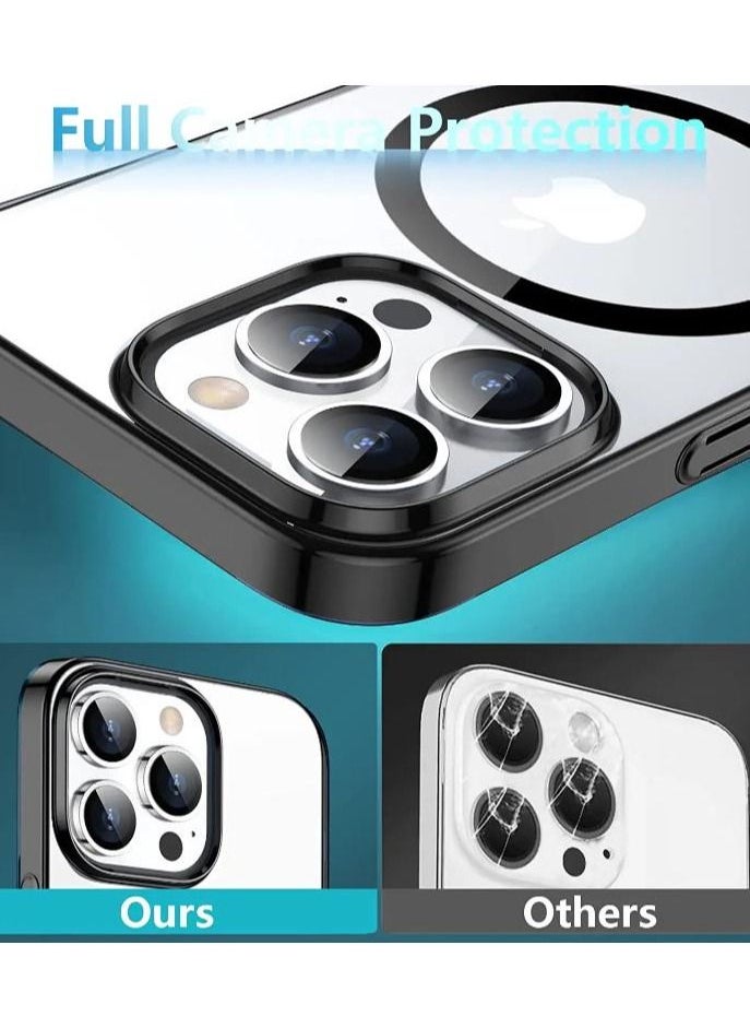 iPhone 14 Pro Case 6.1 inch, Magnetic Design  Drop Tested with Electroplated Bumper & Camera, Hard PC Back Slim Shockproof Protective Cover for iPhone 14 Pro