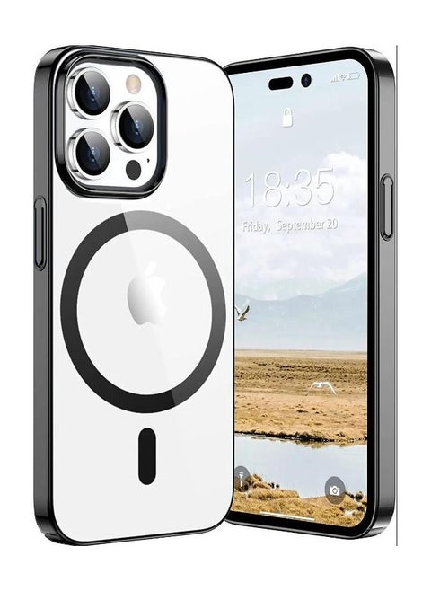 iPhone 14 Pro Case 6.1 inch, Magnetic Design  Drop Tested with Electroplated Bumper & Camera, Hard PC Back Slim Shockproof Protective Cover for iPhone 14 Pro