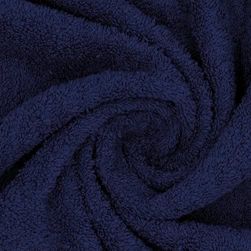 Wakefit Bath Towels | 500 GSM | 100% Cotton Terry | 2 Pieces | Large Size for Men and Women (Chilli Pepper, Navy Blue) - Image 5