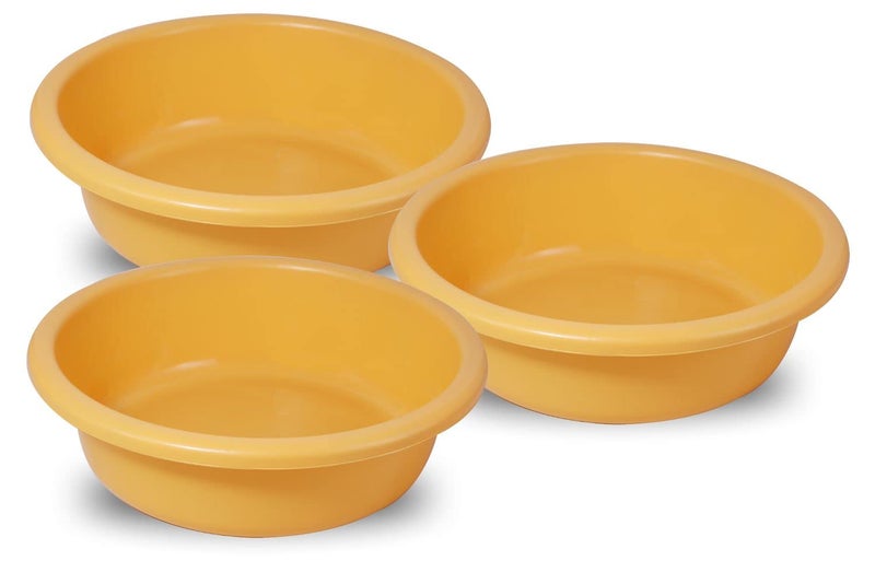 Wonder Homeware Prime Bowl 6 Heavy Quality Bowl Set, 3 pc Bowl 4 LTR, Yellow Color - Image 1
