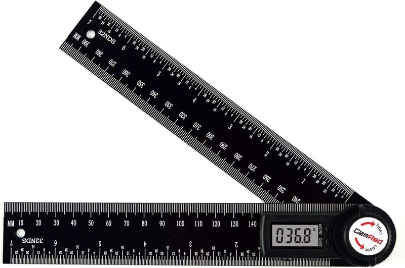 GemRed 82305 Aluminum Digital Angle Finder Protractor - Image 1