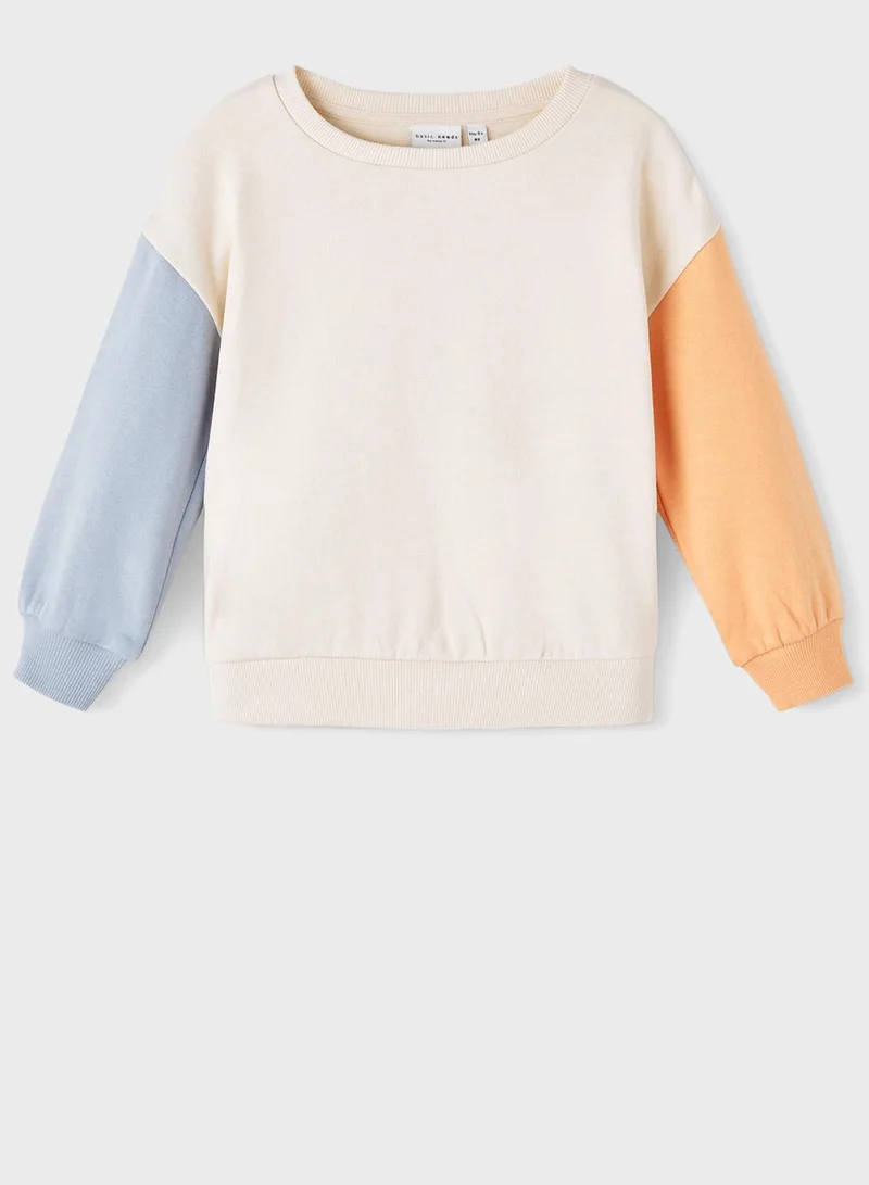 NAME IT Kids Color Block Sweatshirt