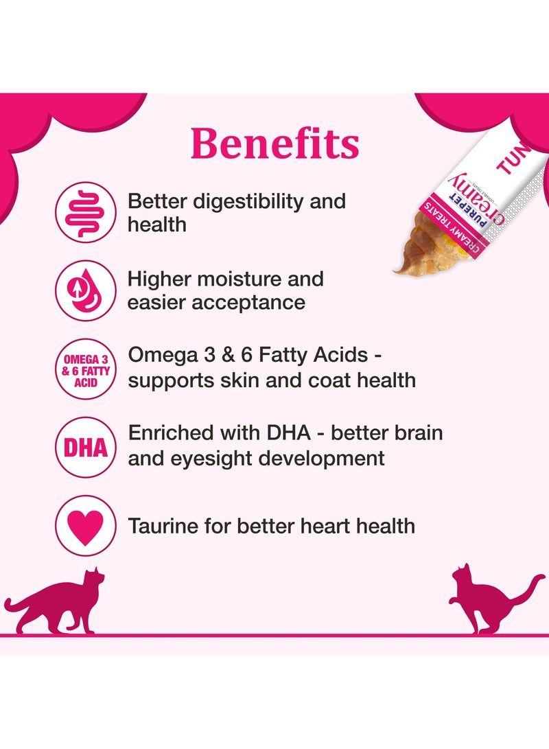 PUREPET علاجات القطط الكريمية القابلة للّعق بالتونة والبانيتو - Image 4