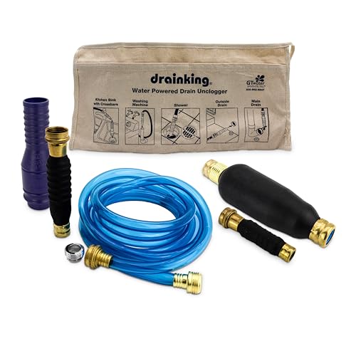 Drain King 575 Professional Plumbers Drain Unclogging Pack, 1 to 6 Inch Drains - Image 1