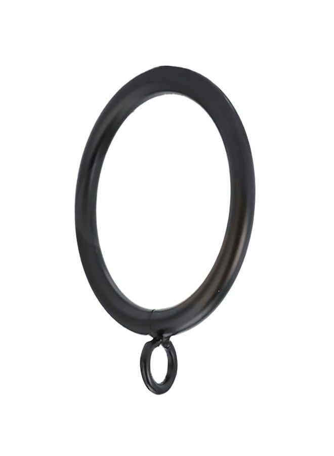 DSkoiph 44 Pack Metal Curtain Rings with Eyelets for Pinch Pleat Curtains Drape Ring 1 1/2 Inch I D, Fits Up to 1 1/4 Inch Rod Black - Image 1