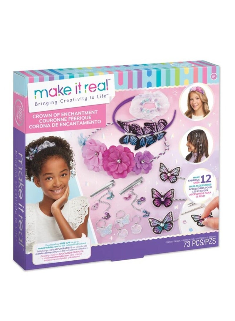 ميك إت ريل مجموعة ملحقات الشعر Crown Of Enchantment DIY - Image 1