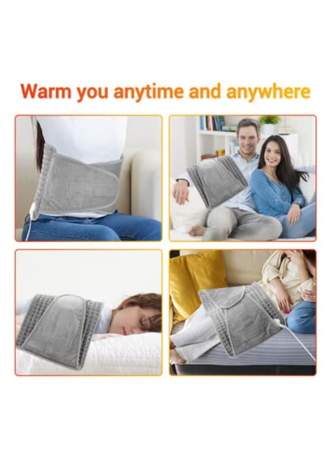 KIIUMI Electric Waist Heating Belt With LCD Controller,with 9 Heating Levels and 4 Timer Auto Off,Soft Touch & Machine Washable,For Cramps Neck Abdominal Shoulder,12" x 24" - Image 3