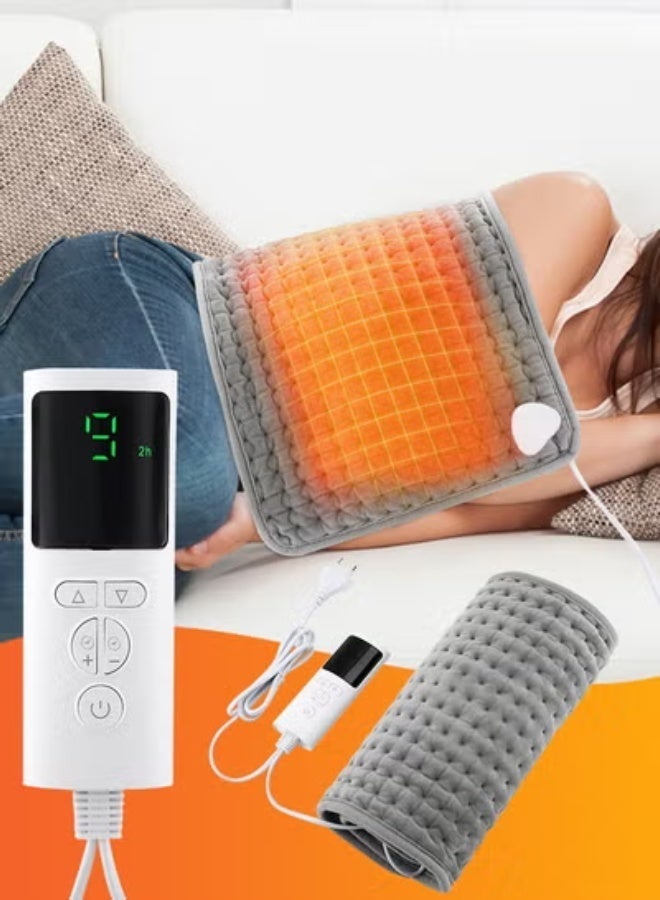 KIIUMI Electric Waist Heating Belt With LCD Controller,with 9 Heating Levels and 4 Timer Auto Off,Soft Touch & Machine Washable,For Cramps Neck Abdominal Shoulder,12" x 24" - Image 4