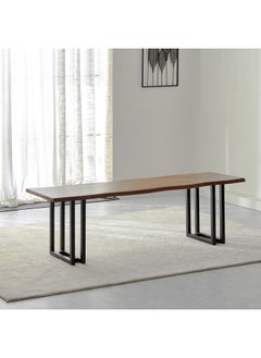 Home Box Montana Live Edge Solid Wood Bench 45 x 147 x 40 cm  - Image 1