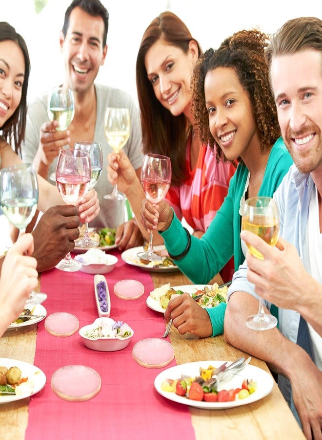 Yougoals مجموعة قواعد أكواب من الكوارتز الوردي من يوجولز، قطعة واحدة مع حامل (4 قطع)، قواعد أكواب دائرية من العقيق الوردي للمشروبات، حجر كريستال وردي طبيعي بحافة ذهبية، هدايا ديكور من الأحجار الكريمة - Image 5