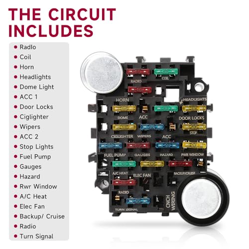 NIHAO مجموعة أسلاك التوصيل 21 دائرة، حزمة أسلاك طويلة عالمية متوافقة مع فورد شيفروليه كرايسلر موپار هوت رودز رات رودز - Image 2