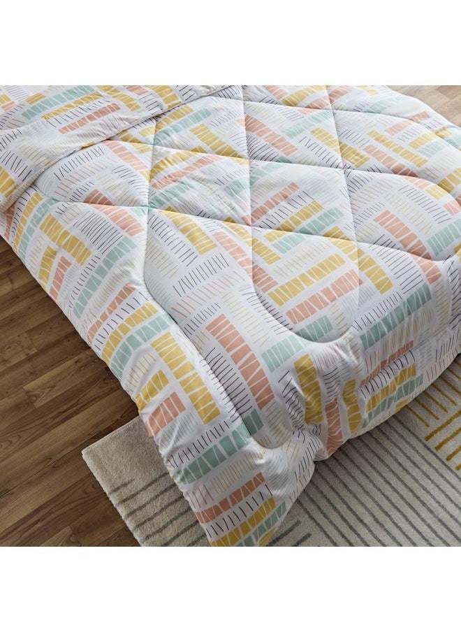 Home Box Nora Savana Twin Microfibre Reversible Comforter - 160x220 cm  - Image 3