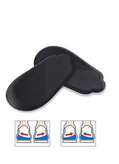 Heel Inserts Heel Cushion Supination Insoles, Heel Cups Lateral Inner Heel Wedge Insert for O/X Type Leg, 2 Pairs Heel Gel Support Pads Orthopedic Insoles for Supination and Pronation