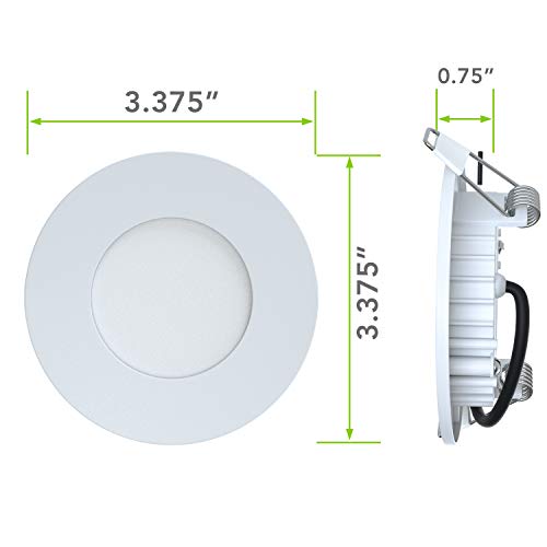 Leisure LED 5 Pack RV Boat Recessed Ceiling Light 240 Lumen Super Slim LED Panel Light DC 12V 3.375" 3W Full Aluminum Downlights, Cool White (Cool White, 5) (Cool White, 5 Pack) - Image 2