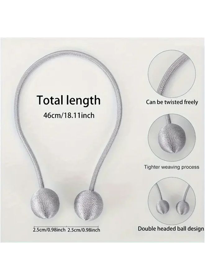 6pcs Grey No Drill Curtain Clips Damage Free Window Hangers Easy Installation - Image 2