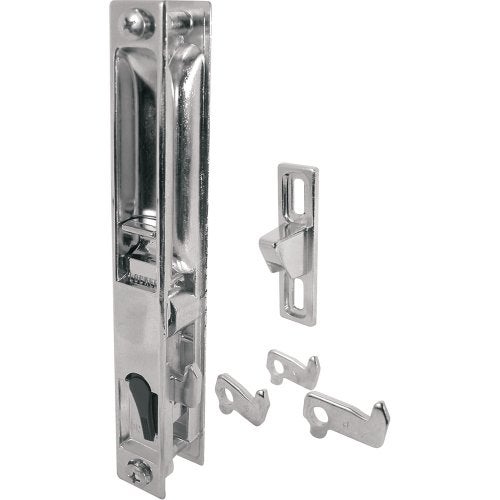 Prime-Line Slide-Co 14436 Glass Door Flush Latch, Chrome (Single Pack) - Image 1