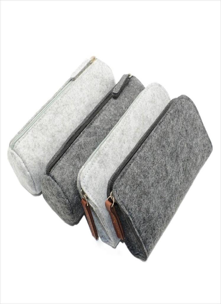 Eckek - Stationery for Girls Large Capacity Felt Pencil Case Stationery Organizer Pencil Bag Pen Pouch - Image 1