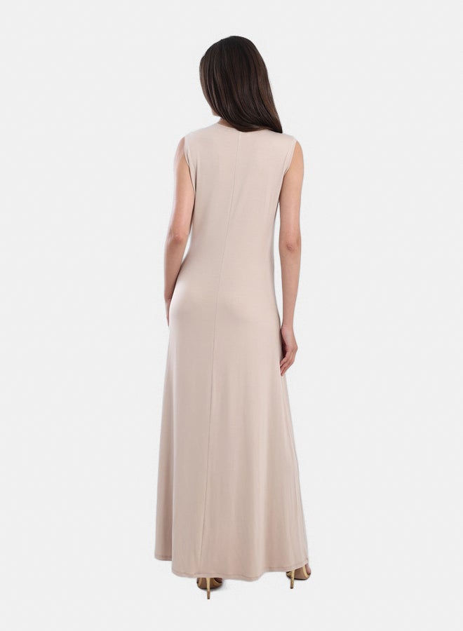 Carina Viscose Solid Pattern Dress - Image 3