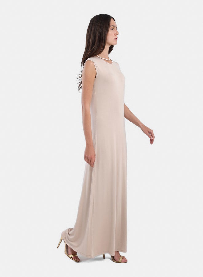 Carina Viscose Solid Pattern Dress - Image 2