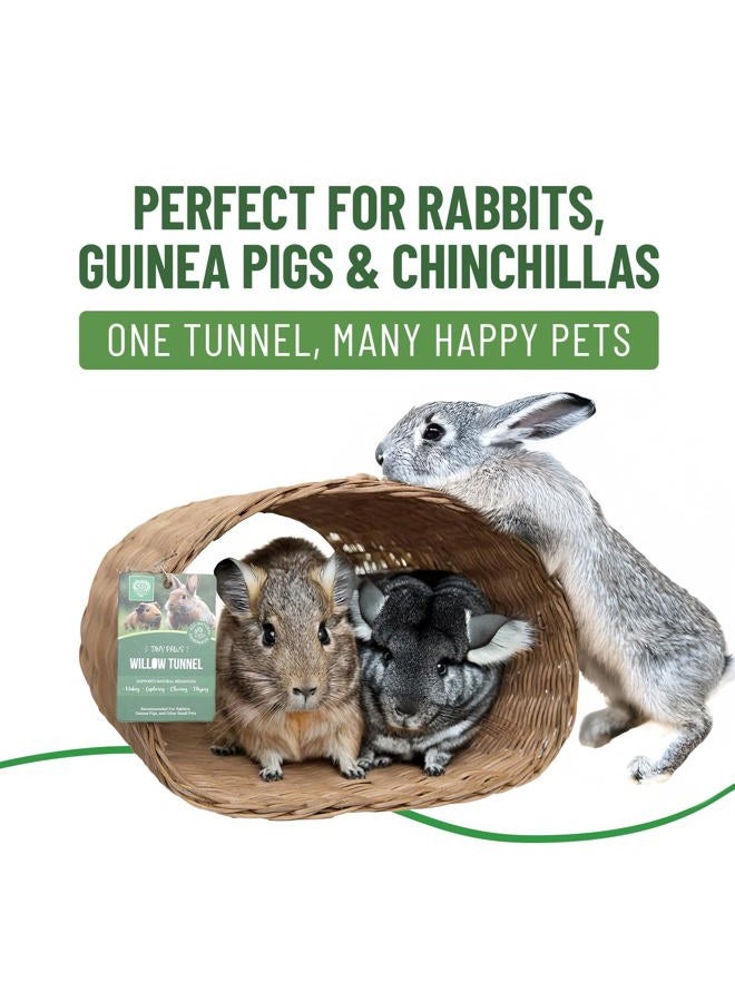 Small Pet Select Tiny Paws Willow Tunnel for Rabbits, Guinea Pigs, and Other Small Animals - Image 3
