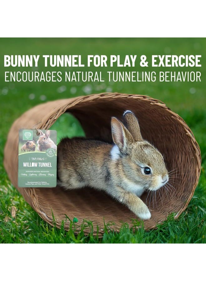 Small Pet Select Tiny Paws Willow Tunnel for Rabbits, Guinea Pigs, and Other Small Animals - Image 5