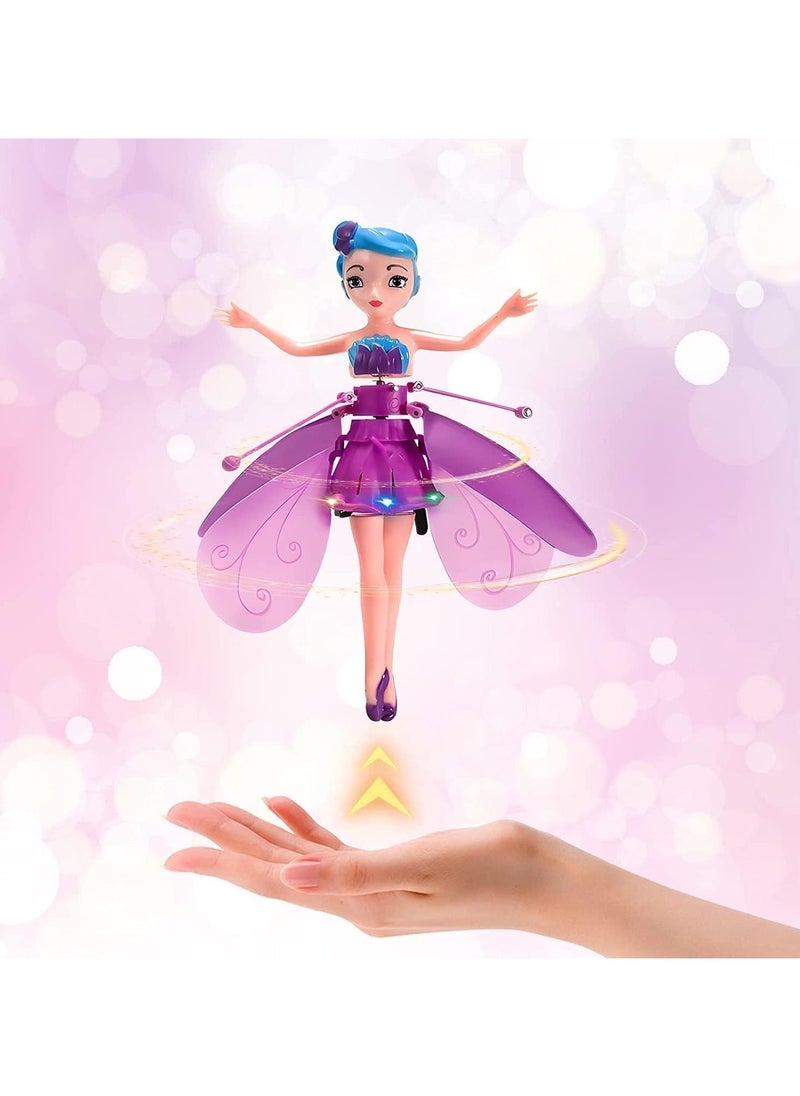 Magic Flying Fairy Princess Doll, Flying Fairy Doll Toys for Girls,Sky Dancers Flying Pixie Dolls Infrared Induction Control Toy  - Image 1