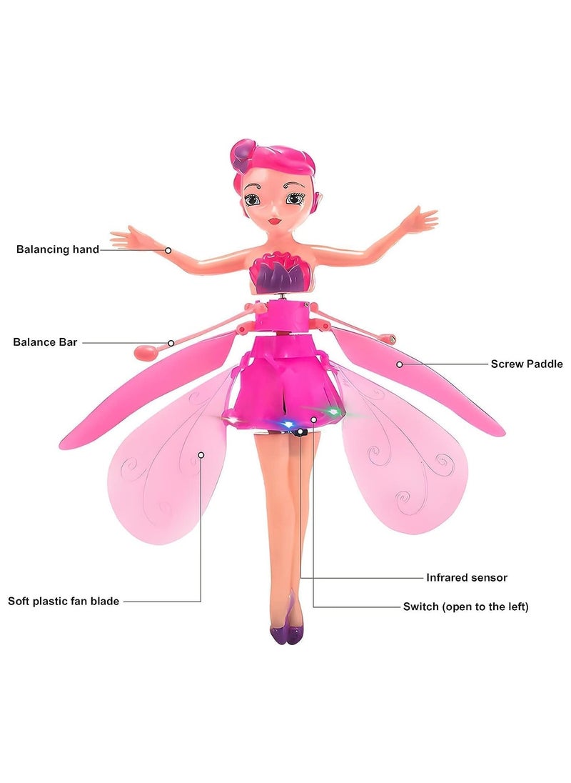 Magic Flying Fairy Princess Doll, Flying Fairy Doll Toys for Girls,Sky Dancers Flying Pixie Dolls Infrared Induction Control Toy  - Image 5