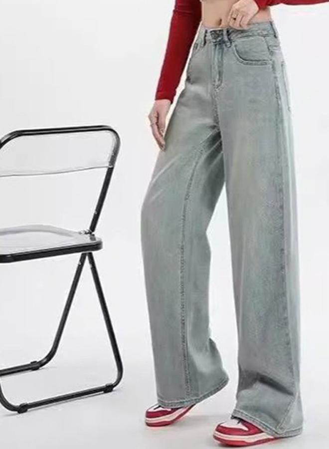 YUNIQEE Blue Straight Fit High-Rise Denim Jeans - Image 2