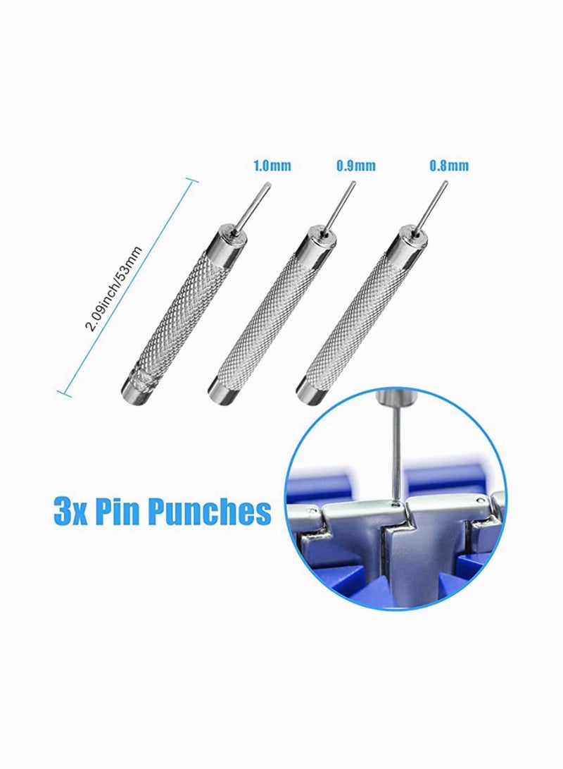 Y&D Generic Watch Repair Kit, Band Strap Link Pin Remover Removal Adjustable Tool, Spring Bar Tool Kit with Straps  - Image 4