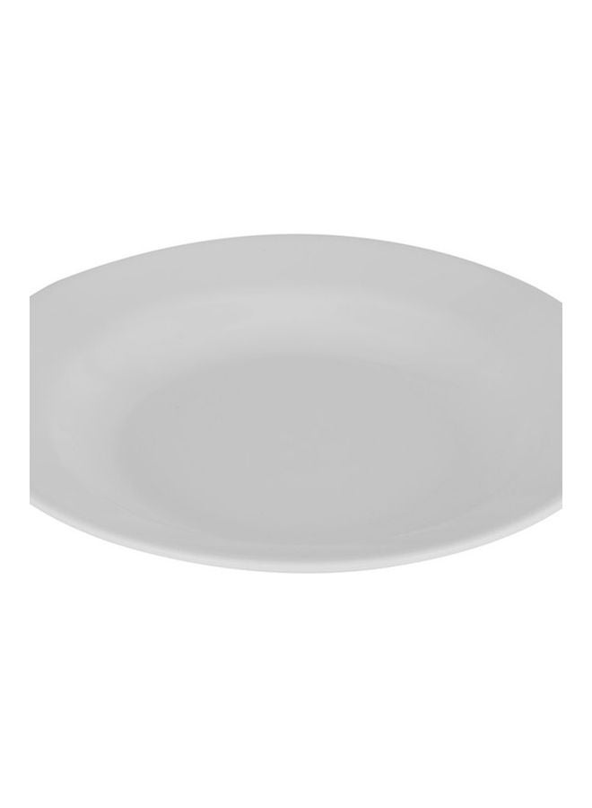 Royalford Melamineware Deep Plate Dinner/ Serving Plate Plate With Classic Design White 8inch - Image 4
