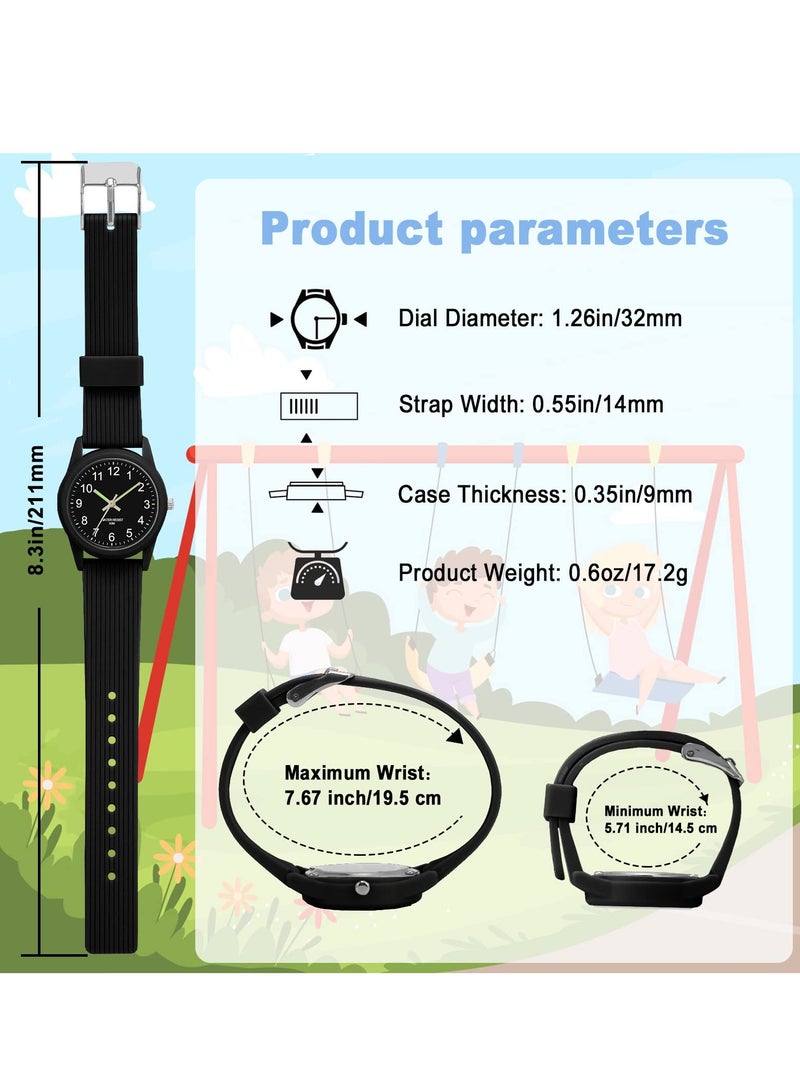 Kids Analog Watches for Girls Boys Kids Watches with Soft Band Learning Time 50M Waterproof Children Watch Easy to Read for Ages 3-10 Kids Great Birthday Gifts - Image 4