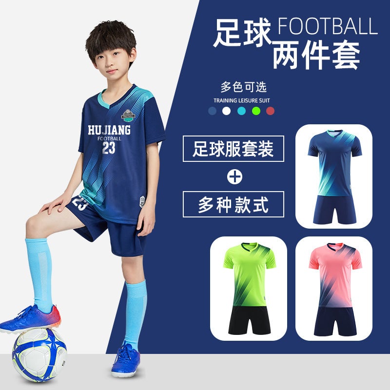 Children'S Football Uniform Suit Boys And Girls Printed Summer Football Sports Clothing Team Uniform Training Clothes Football Jersey - Image 3