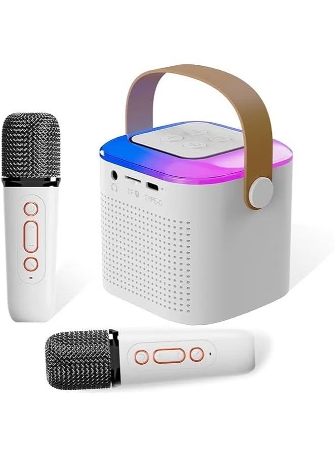 Karaoke Machine Kids Fun Toys Birthday Gifts For Adult Kids Toddler Boys Girls 3 4 5 6 7 8 9 10 11 12+ Portable Bluetooth Speaker With 2 Wireless Microphone  - Image 1
