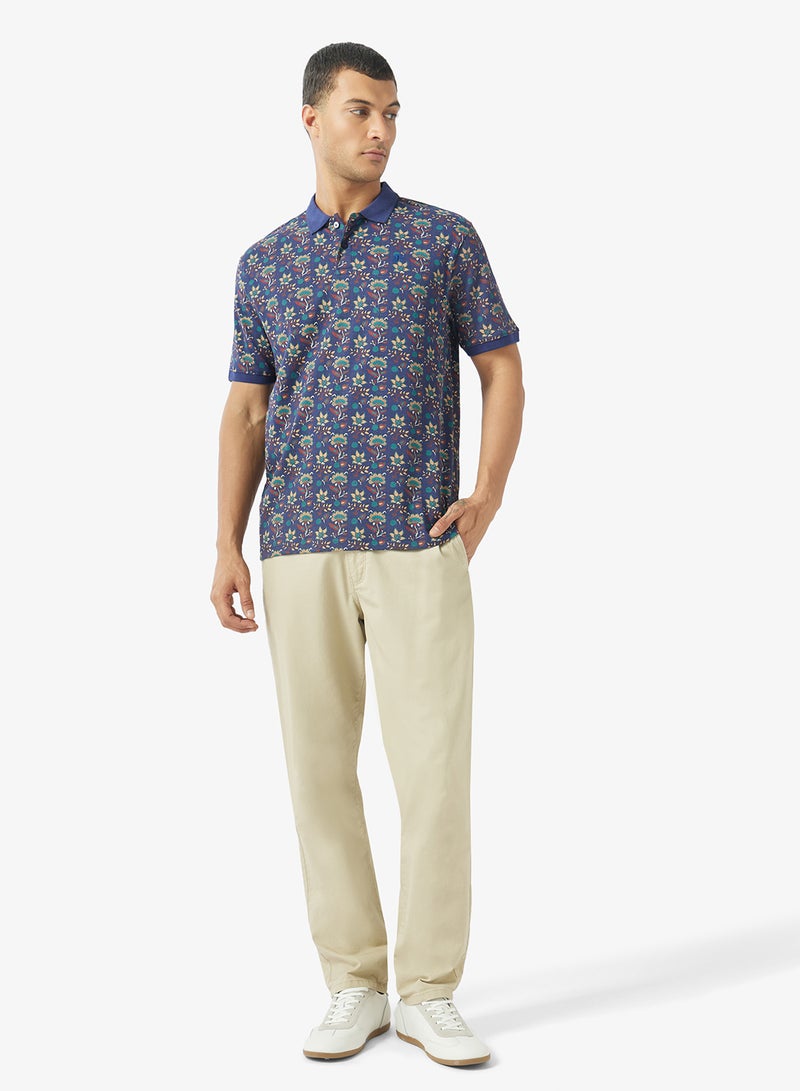 Ben Sherman Floral Printed Polo - Image 4
