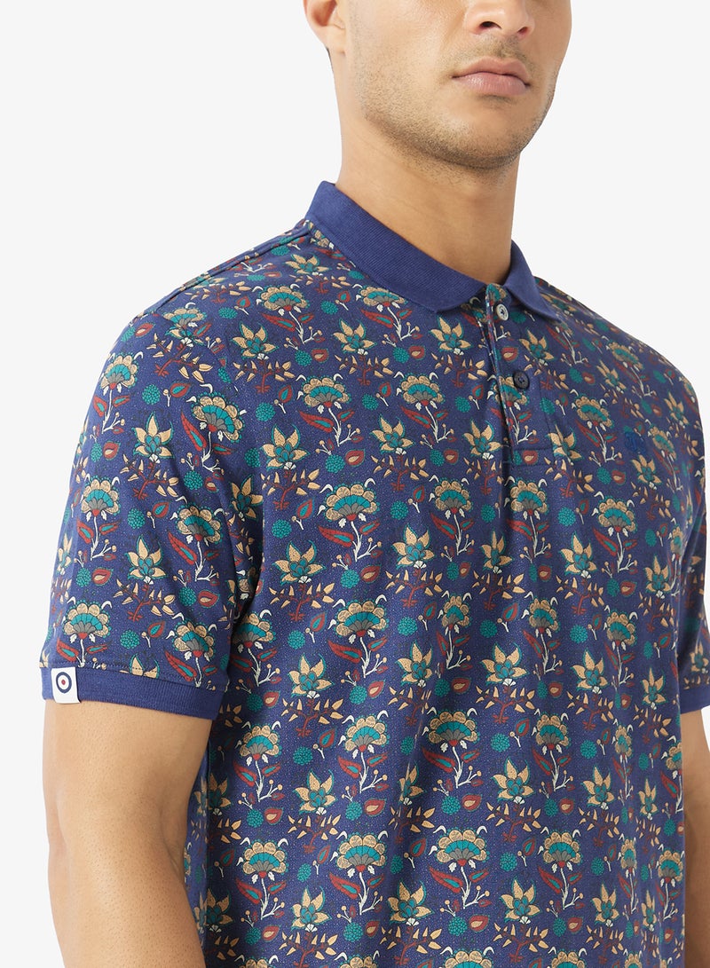 Ben Sherman Floral Printed Polo - Image 3