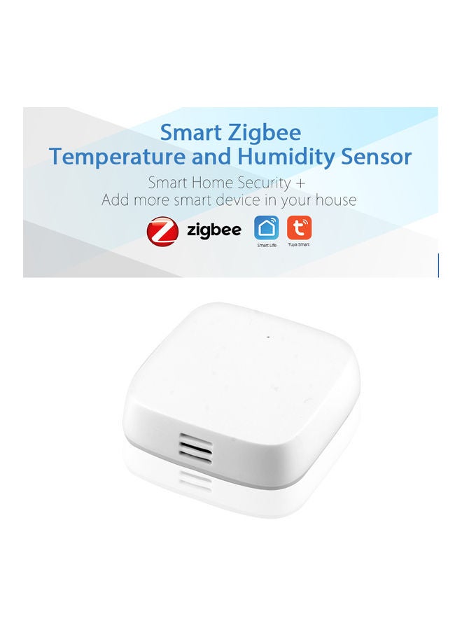 NIBEMINENT Tuya Smart Zigbee Temperature Humidity Sensor High Accuracy White 7 x 2.5 7cm - Image 5