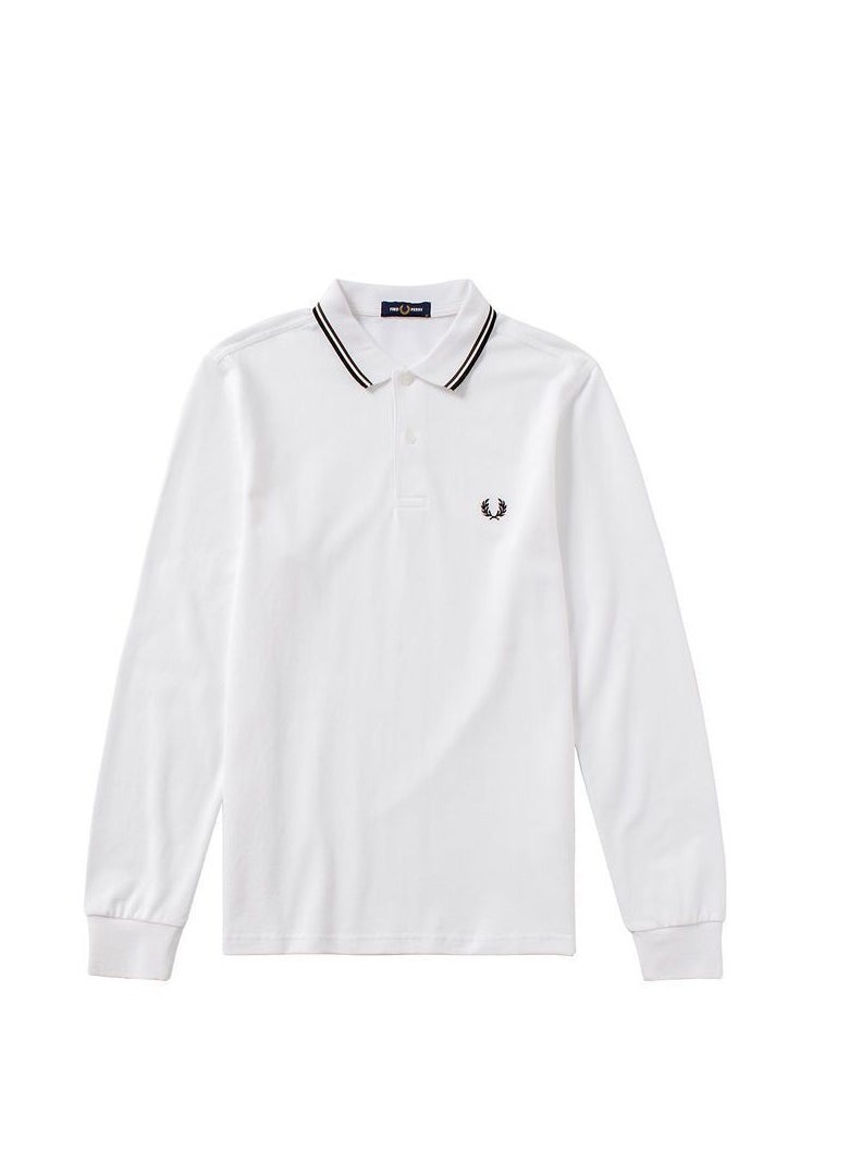 FRED PERRY Wheat spring and autumn long sleeve men's polo shirt(S)  - Image 1