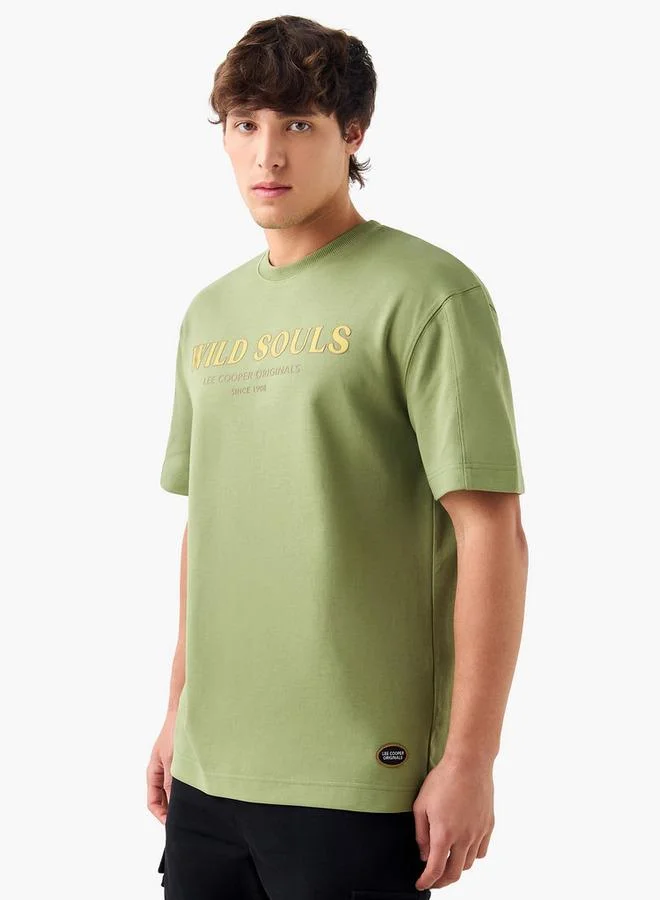 Lee Cooper Typographic Print Crew Neck T-shirt