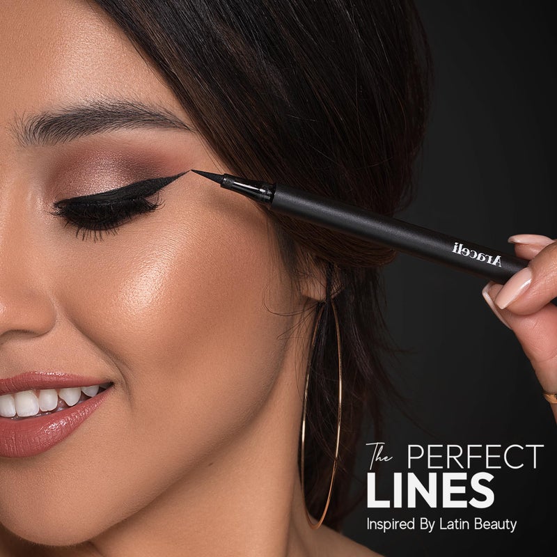 Araceli Beauty Ojos Perfectos Eyeliner (Blue/Azul), Liquid - Image 5