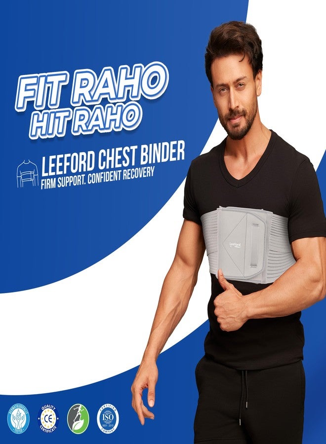 Leeford Ortho Chest Binder | Chest Support Belt for Post-Surgery, Sternotomy & Recovery | Reduces Pain, Swelling & Chest Movement | For Men and Women Size - XL - Image 4