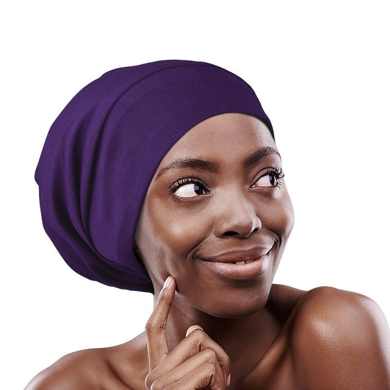 FocusCare Satin Beanie Adjustable Satin Lined Night Sleeping Frizzy Hair - Image 5