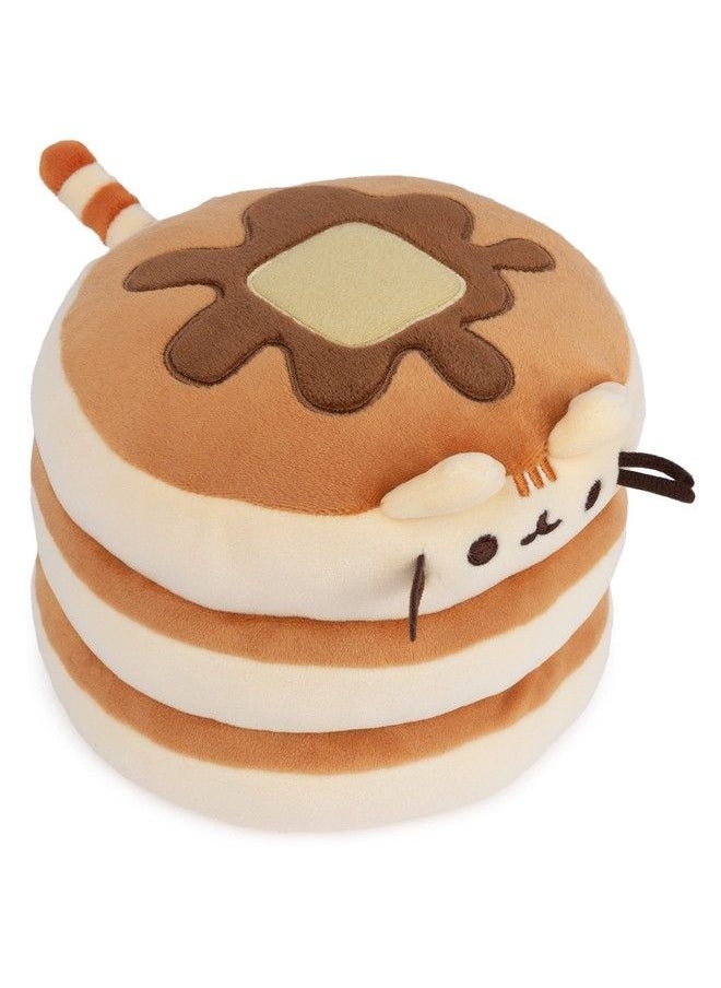 GUND لعبة Pusheen The Cat Pancake Squisheen المحشوة المحشوة للحيوانات من سن 8 سنوات فما فوق، بنية اللون، 6 بوصات  - Image 3