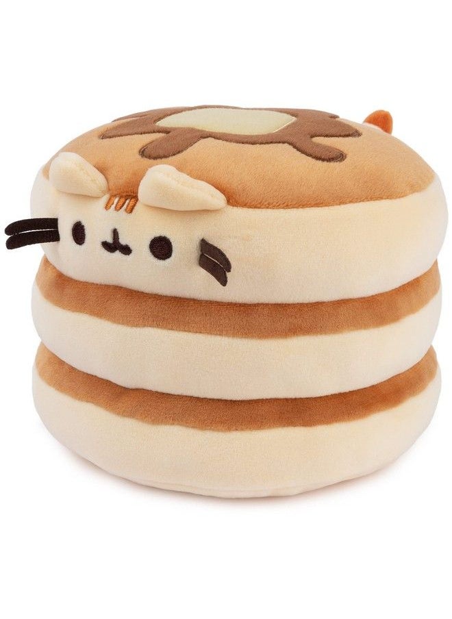 GUND لعبة Pusheen The Cat Pancake Squisheen المحشوة المحشوة للحيوانات من سن 8 سنوات فما فوق، بنية اللون، 6 بوصات  - Image 5