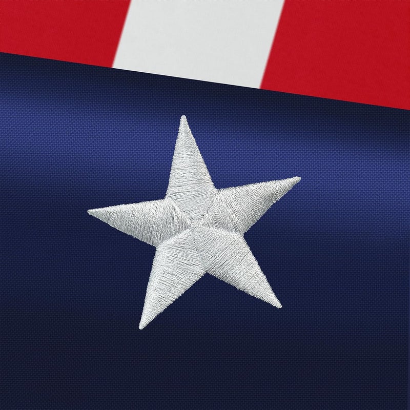 TONOS American Flag 3x5 FT for Outdoor, Heavy Duty US Flag Made from 200D Polyeter USA Flag with Embroidered Stars, Stitched Stripes and Brass Grommets. Vivid Color and UV Fade Resistant for Long Time Flying (Embroidered US flag) - Image 1