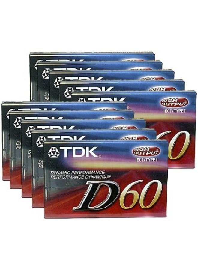 TDK شريط كاسيت صوتي TDK - 60 دقيقة (8 عبوات، أحمر) - Image 2