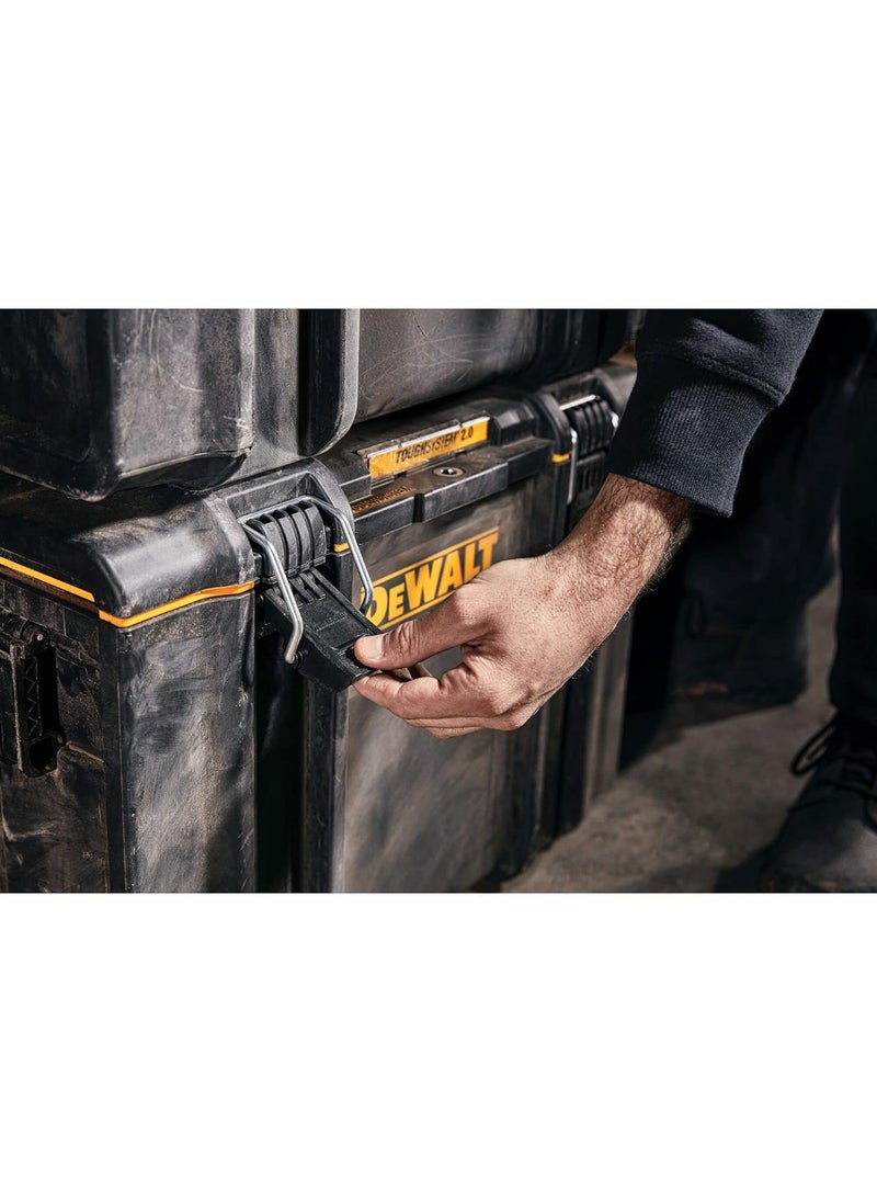 DEWALT DEWALT DWST833421 54kg TOUGHSYSTEM BOX 20 DS400 50 Kg Load Capacity IP65 Rated for Dust Water Resistance Metal Wire Front Latches Ideal for Easy Convenient Storage 554 x 371 x 408 cm  - Image 4
