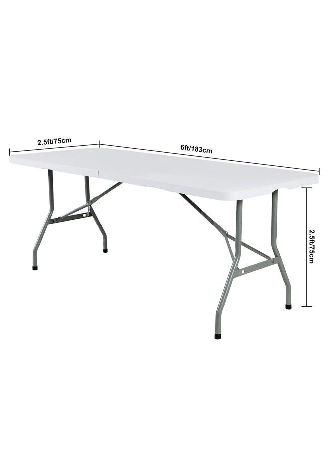 eccwai Spandex 6ft Waterproof Table Cover for Party,Wedding, Banquet, and Events(White) - Image 2