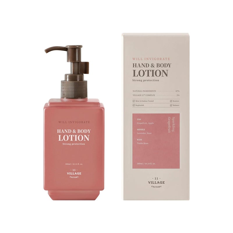 Will Invigorate Hand and Body Lotion 300ml1014 floz Lavender and Grapefruit