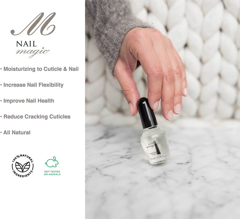 Nail Magic Hand & Cuticle Oil - Vanilla Almond Cuticle Oil - Natural Cuticle Oil, Nail health, Stronger Nails - 0.5 Fluid Ounce - Image 2