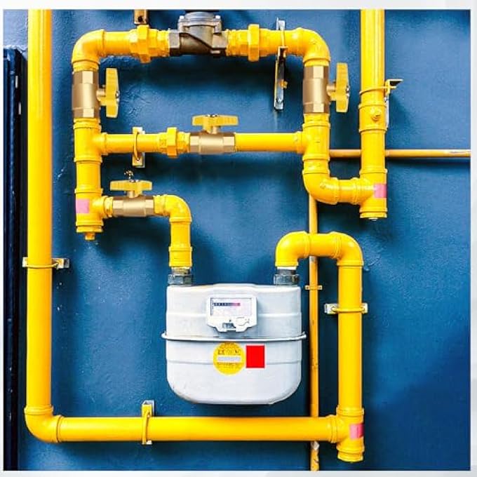 GAS VALVE, 3/4 GAS VALVE, GAS CONTROL VALVE WITH 3/4'' FIP X 3/4'' FIP THREAD, BRASS PROPANE GAS VALVE WITH 1/4-TURN HANDLE, FOR BOILERS, WATER HEATERS, FURNACES, FIREPLACES, AND GAS STOVES - Image 3